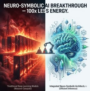 Neuro‑symbolic AI breakthrough comparison energy efficient AI vs conventional data center