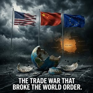 The global trading order is collapsing. Poland faces a 0.9pp GDP hit. The WTO just failed in Yaoundé. Trump is threatening BRICS with 100% tariffs. Read the full geopolitical analysis.