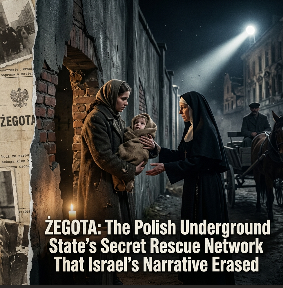 Polish rescue network Żegota saving Jewish child in Warsaw ghetto 1943