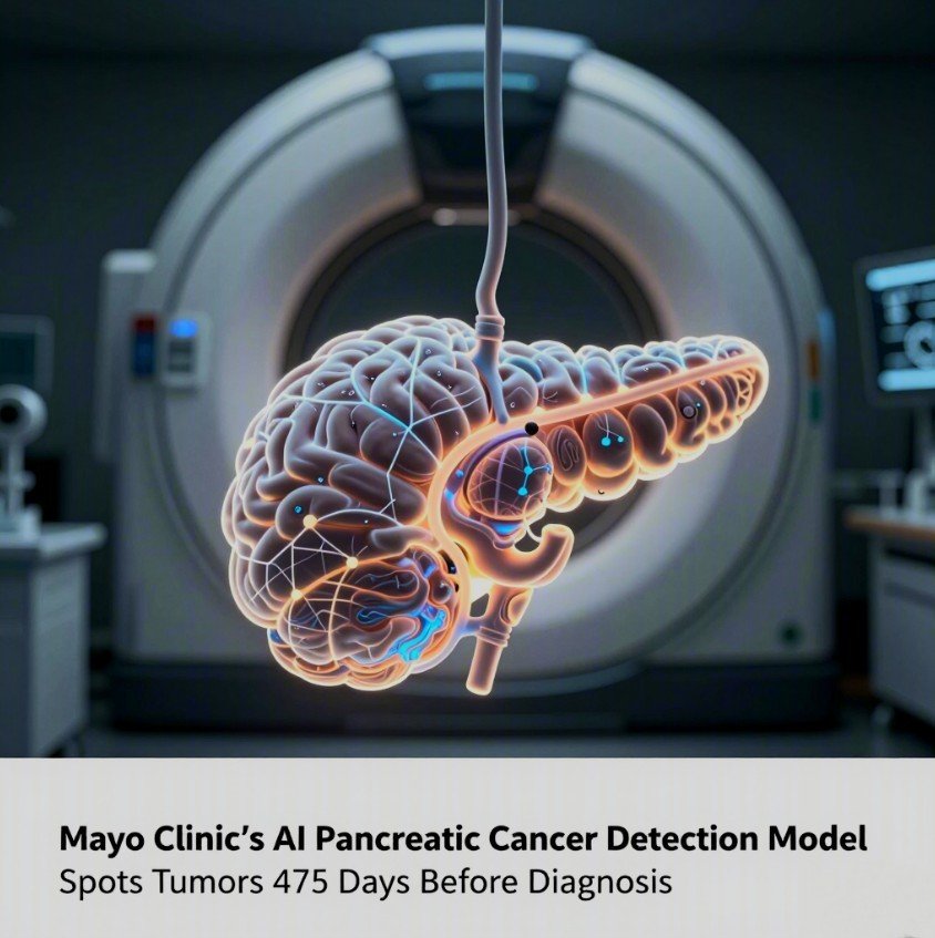 AI pancreatic cancer detection model REDMOD showing early tumor radiomic signature on CT scan