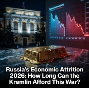Russia economy 2026 gold reserves sanctions attrition war cost