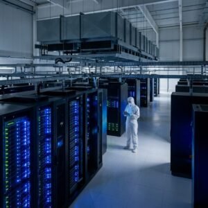 JUPITER exascale supercomputer server hall at Jülich Supercomputing Centre Suggested Excerpt Sentence: Europe’s JUPITER supercomputer, the first exascale system on the continent, has been officially inaugurated, promising transformative capabilities for climate science, AI, and digital sovereignty.