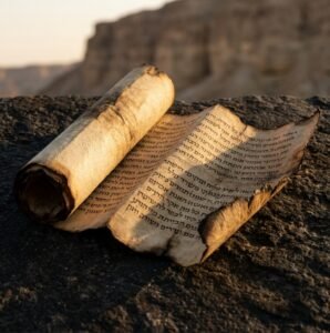 Fragment of the Book of Nehemiah from the new Dead Sea Scrolls discovery in a Qumran cave