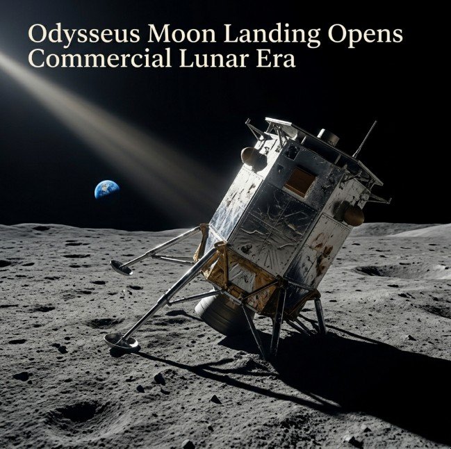 First Private Moon Landing: Odysseus Tilted, But It Worked